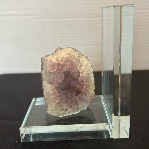 Other - Amethyst Geode Acrylic Bookend/NWOT